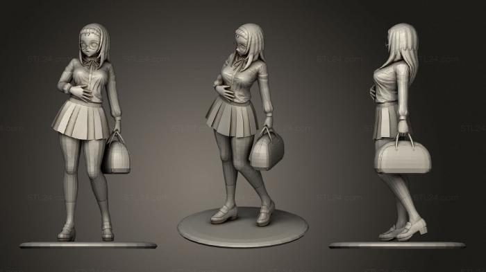 Figurines of girls (Garota, STKGL_0896) 3D models for cnc